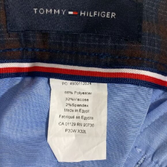 NWOT TOMMY HILFIGER Men's Plaid Dress Pants Size 30x32 - Picture 7 of 7